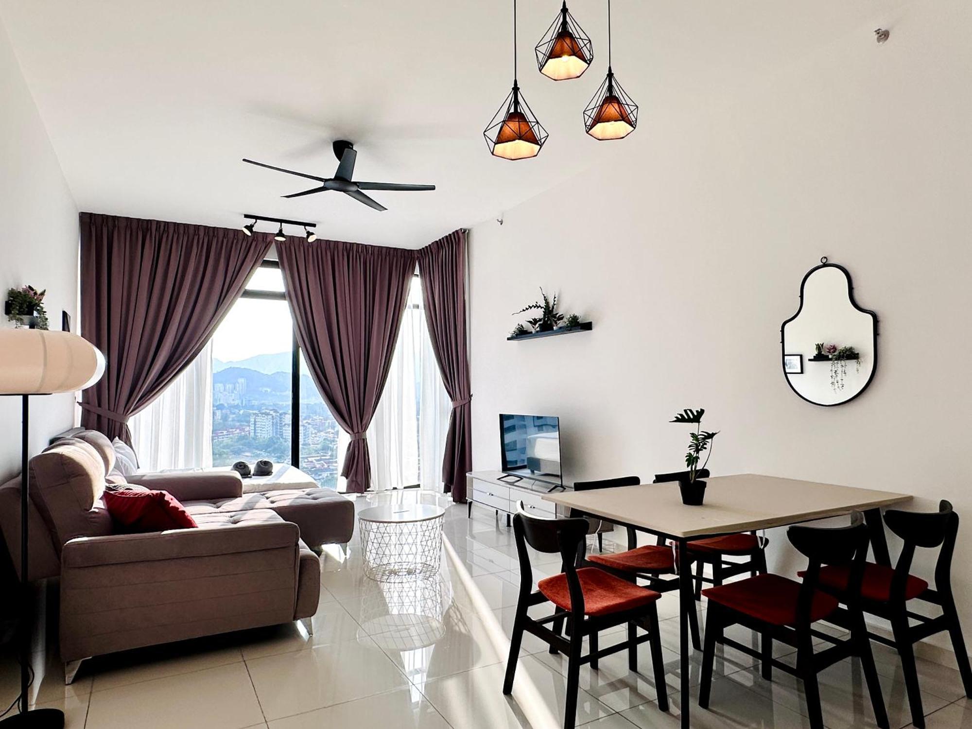 New 2Br Georgetown Warm And Lovely Homestay 10Pax-无敌美景两房民宿 Beacon Executive Suite Ngoại thất bức ảnh