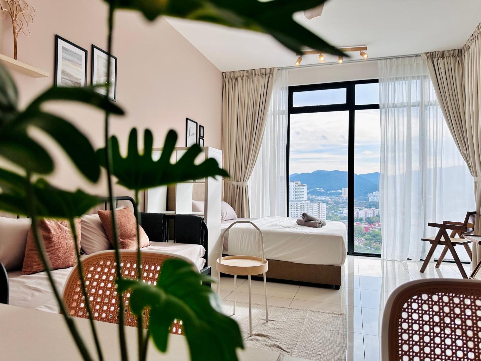 New 2Br Georgetown Warm And Lovely Homestay 10Pax-无敌美景两房民宿 Beacon Executive Suite Ngoại thất bức ảnh