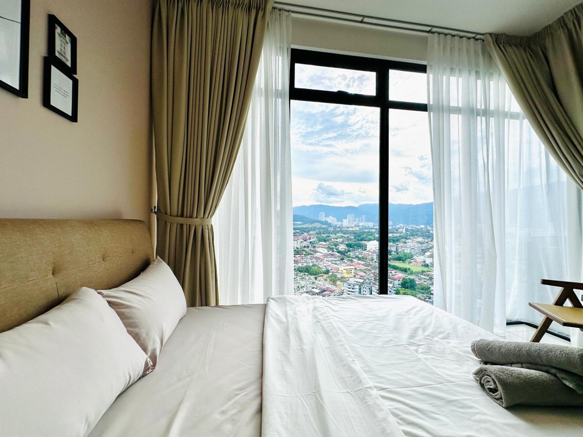 New 2Br Georgetown Warm And Lovely Homestay 10Pax-无敌美景两房民宿 Beacon Executive Suite Ngoại thất bức ảnh