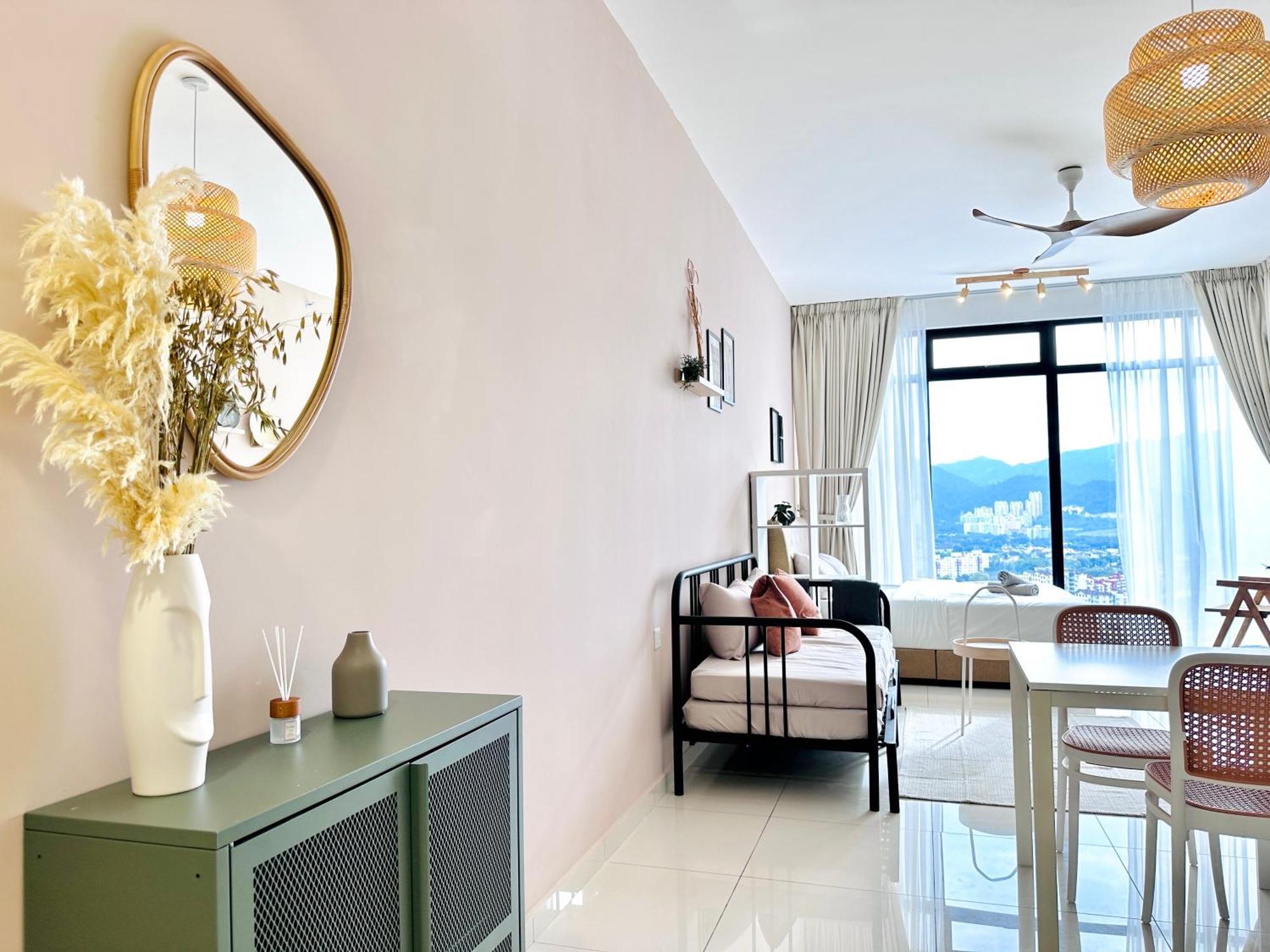 New 2Br Georgetown Warm And Lovely Homestay 10Pax-无敌美景两房民宿 Beacon Executive Suite Ngoại thất bức ảnh
