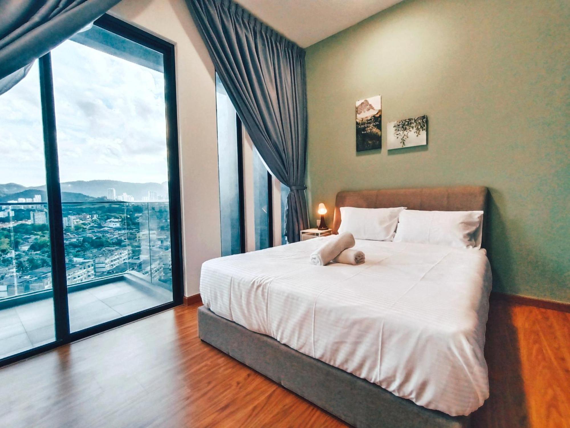 New 2Br Georgetown Warm And Lovely Homestay 10Pax-无敌美景两房民宿 Beacon Executive Suite Ngoại thất bức ảnh