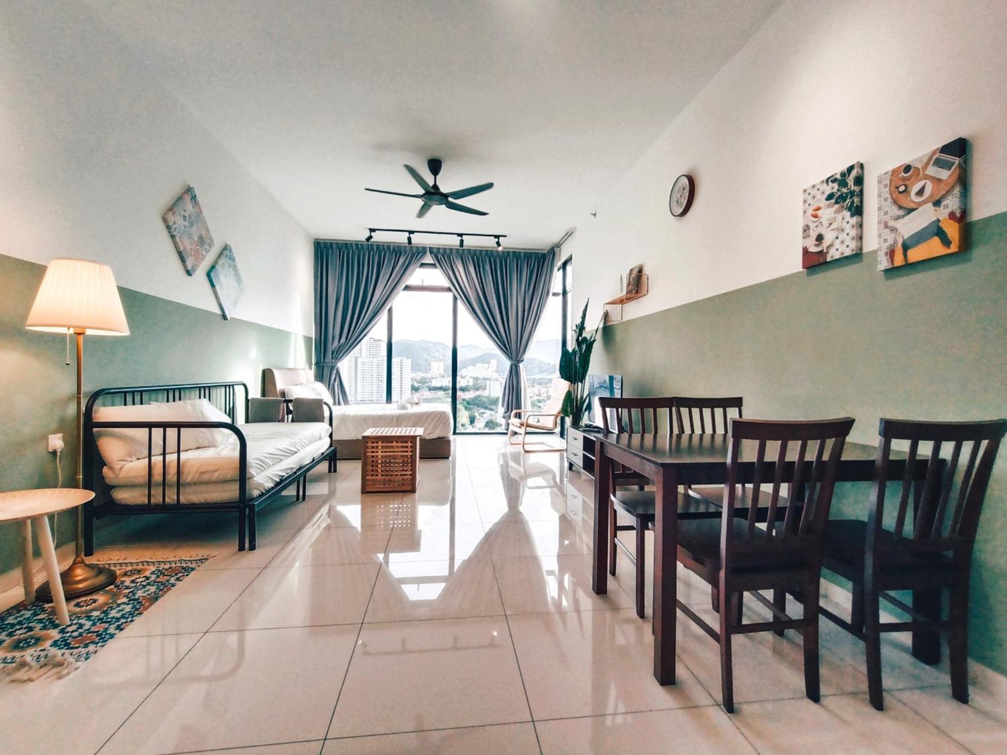 New 2Br Georgetown Warm And Lovely Homestay 10Pax-无敌美景两房民宿 Beacon Executive Suite Ngoại thất bức ảnh