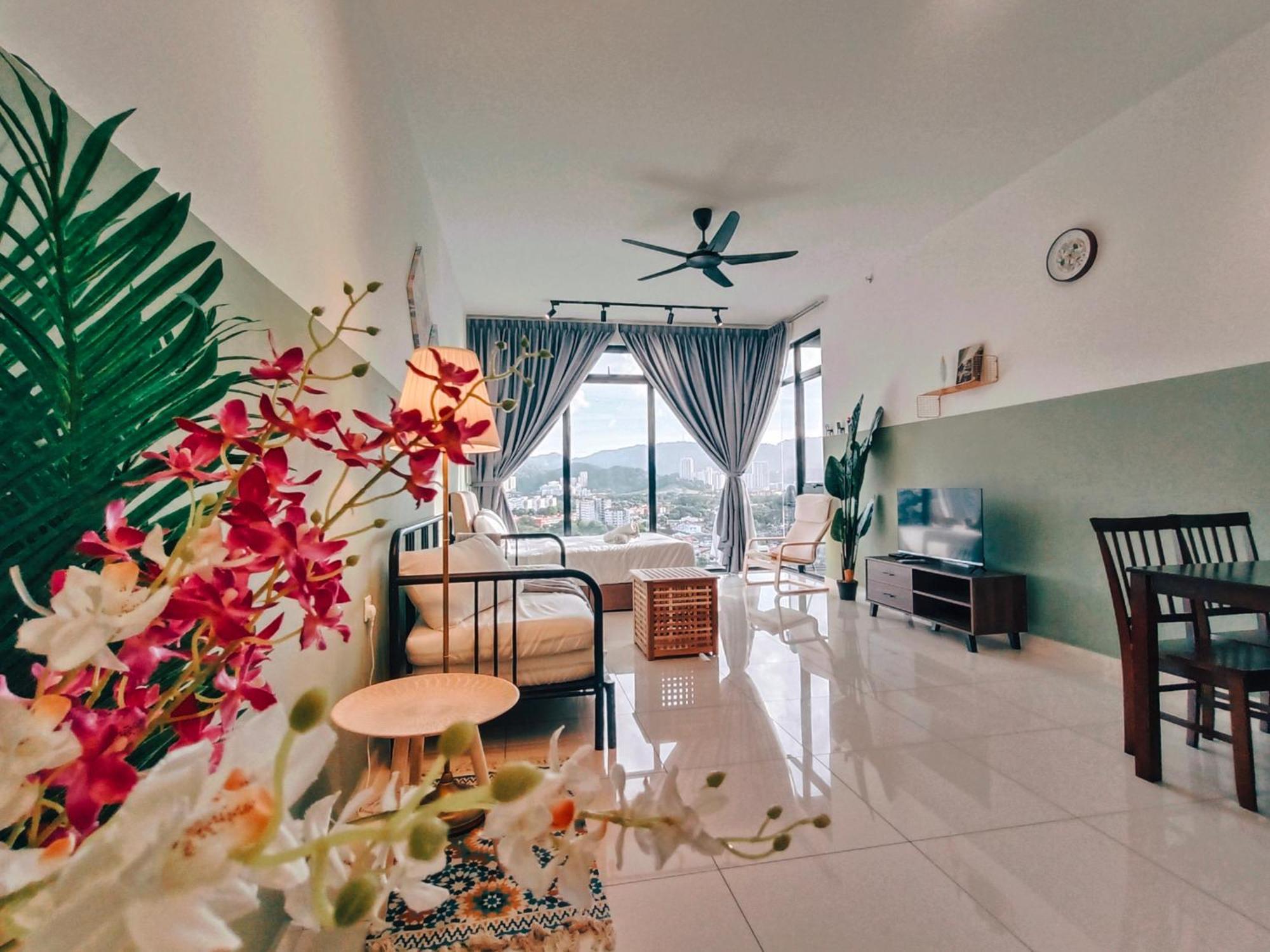 New 2Br Georgetown Warm And Lovely Homestay 10Pax-无敌美景两房民宿 Beacon Executive Suite Ngoại thất bức ảnh