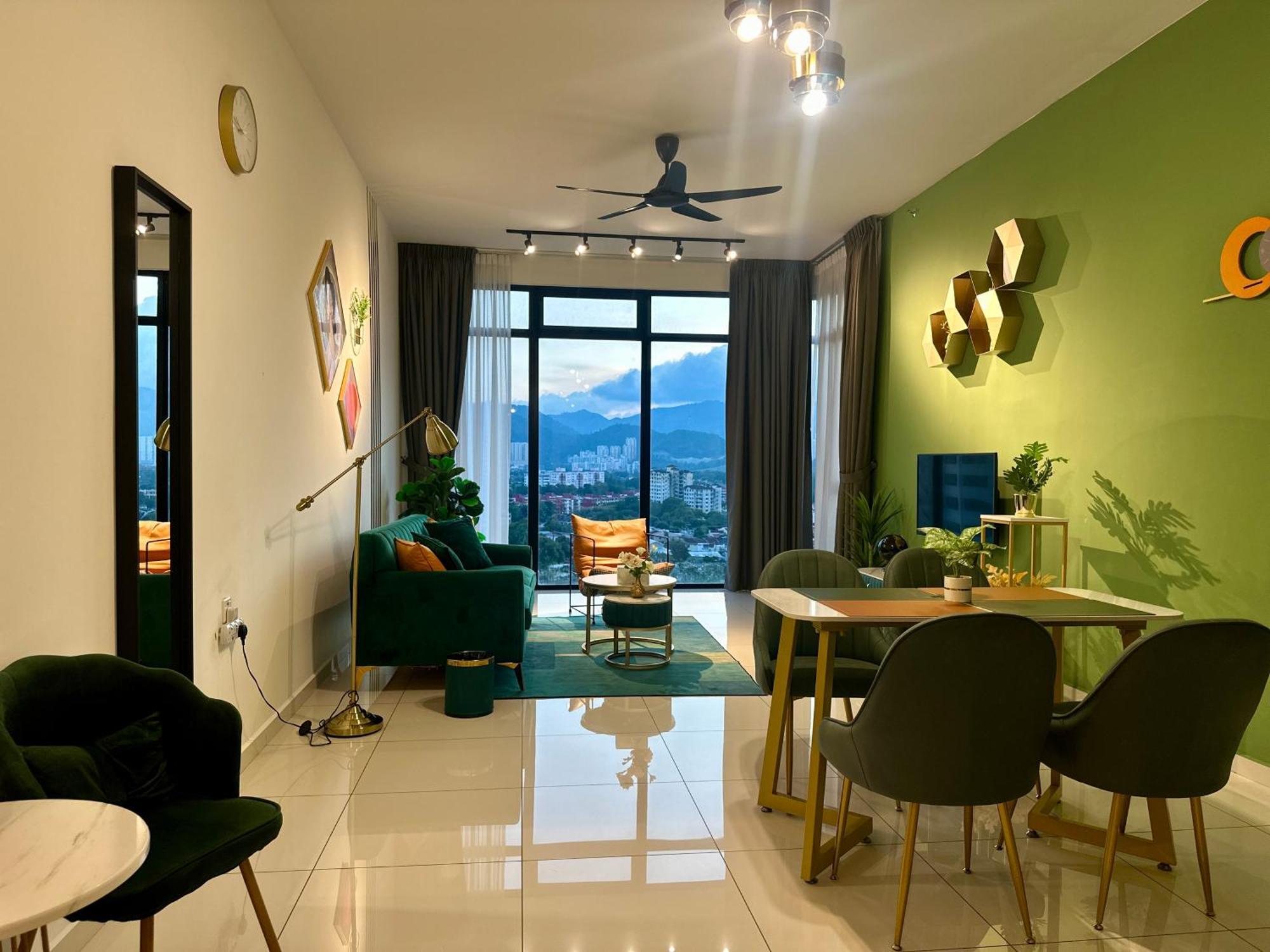 New 2Br Georgetown Warm And Lovely Homestay 10Pax-无敌美景两房民宿 Beacon Executive Suite Ngoại thất bức ảnh
