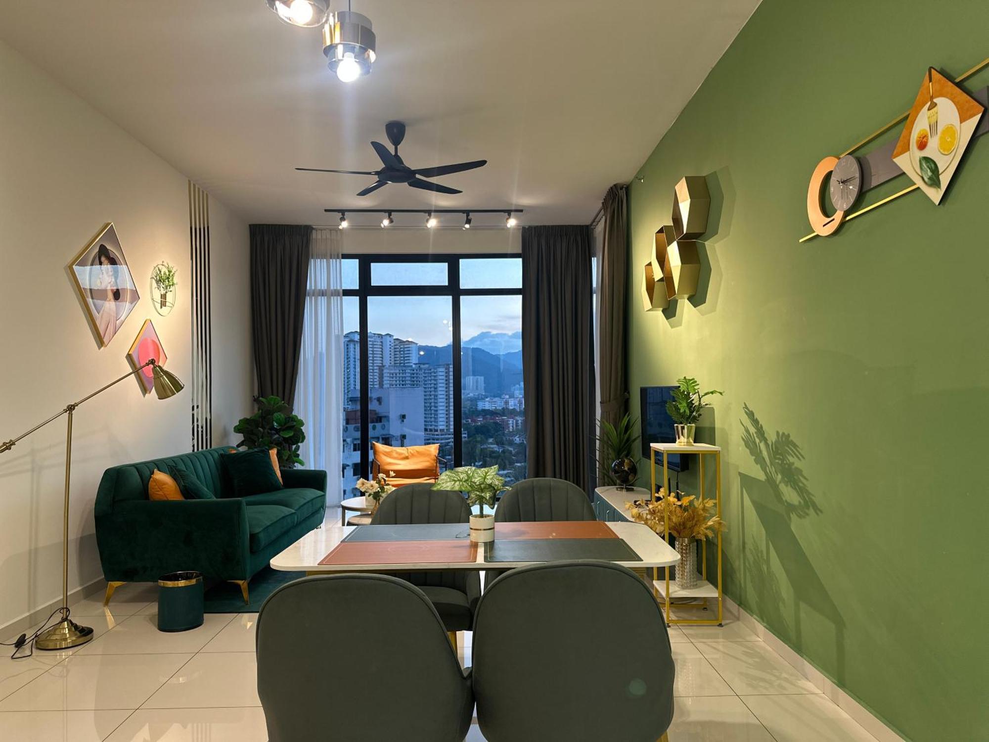 New 2Br Georgetown Warm And Lovely Homestay 10Pax-无敌美景两房民宿 Beacon Executive Suite Ngoại thất bức ảnh